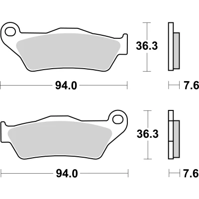 Imagem de BREMBO Jogo de pastilhas para travão disco Cerâmica 07BB04CC