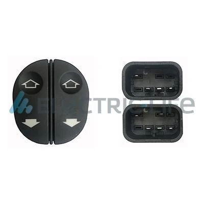 Imagem de ELECTRIC LIFE ZRFRB76003 Interruptor, elevadores dos vidros à frente, lado esquerdo FORD: FIESTA 5, Puma Hatchback, 5 Van