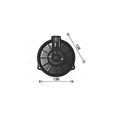 Imagem de PRASCO HD8318 Motor eléctrico, ventilador do habitáculo 12