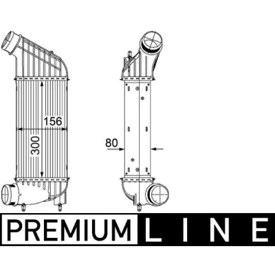 Imagem de MAHLE ORIGINAL CI 181 000P Intercooler FIAT: Scudo II, PEUGEOT: Expert II Van
