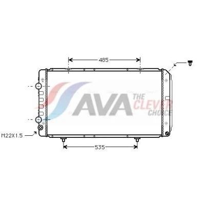 Imagem de PRASCO PEA2146 Radiador, arrefecimento do motor Alumínio 790 408 32 Aletas de refrigeração soldadas FIAT: Ducato II Camião plataforma/Chassis