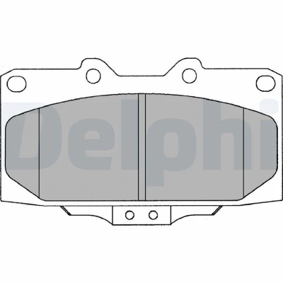 Imagem de DELPHI LP1020 Jogo de pastilhas para travão disco com avisador sonoro desgaste chapa anti ruído sem acessórios SUBARU: Impreza I Sedan