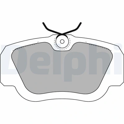 Imagem de DELPHI LP597 Jogo de pastilhas para travão disco não preparado indicador aviso desgaste com chapa anti ruído acessórios