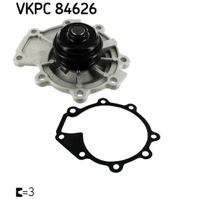 Imagem de SKF VKPC 84626 Bomba de água com juntas Plástico para accionamento da correia trapezoidal estriada FORD: MONDEO 3 Kombi, 3, 2