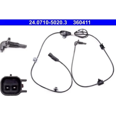 Imagem de ATE 24.0710 5020.3 Sensor de ABS 1841 OPEL: Insignia A Sports Tourer, Sedan