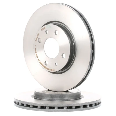 Imagem de BREMBO COATED DISC LINE 09.5843.11 Disco de travão 257 22 4 interior ventilado revestido com parafusos FIAT: Doblo I Cargo, Panda III Hatchback endado