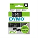 Imagem de Dymo D1 Standard Cinta Auto Adesiva 12mmx7m Preta