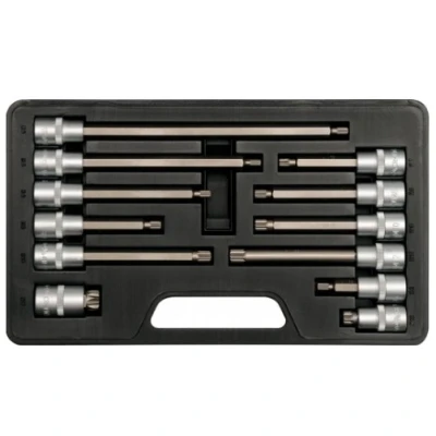 Imagem de YATO YT 7753 Conjunto de soquete 12 aço cromo vanádio 1/2