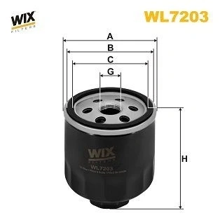 Imagem de Filtros de óleo wix filters wl7203
