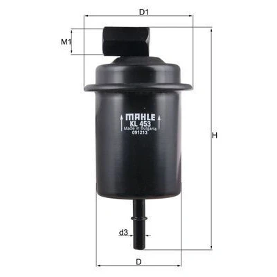 Imagem de MAHLE ORIGINAL KL 453 Filtro de Combustível dos tubos 8