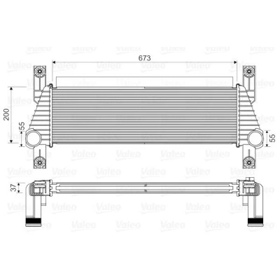 Imagem de VALEO 818352 Intercooler sem válvula de recirculação dos gases escape