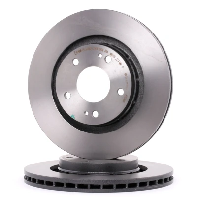 Imagem de Disco de travão BREMBO 09A73811 frente/ventilado/1 peça