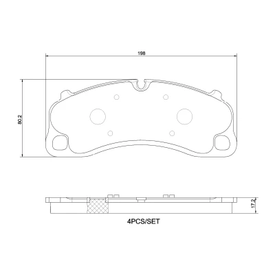 Imagem de BREMBO P 65 048 Jogo de pastilhas para travão disco preparado indicador aviso desgaste sem acessórios PORSCHE: 911 Coupe