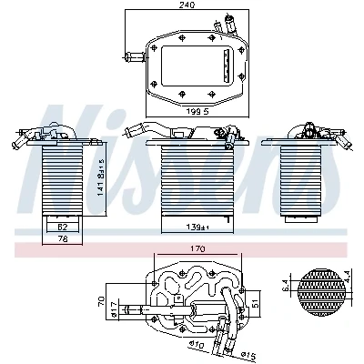 Imagem de NISSENS 961297 Intercooler
