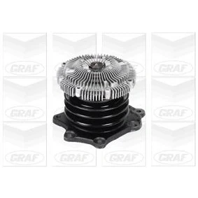 Imagem de GRAF PA932 Bomba de água com junta mecânico Chapa aço 105 para accionamento da correia trapezoidal estriada NISSAN: TERRANO 2, Pick Up, 1