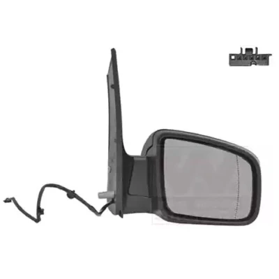 Imagem de Espelho retrovisor Van Wezel 3081808 à direita preto rugoso completo, não esférico, para regulação eléctrica dos espelhos, aquecível