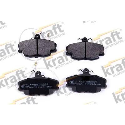 Imagem de KRAFT 6005000 Jogo de pastilhas para travão disco Eixo dianteiro incl. contacto aviso desgaste RENAULT: CLIO 2, TWINGO 1, 2 Kasten