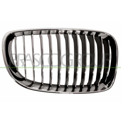 Imagem de BLIC 6502 07 0085996P Grelha de Radiador à frente, lado direito crómio, preto BMW: 1 Coupe, Hatchback
