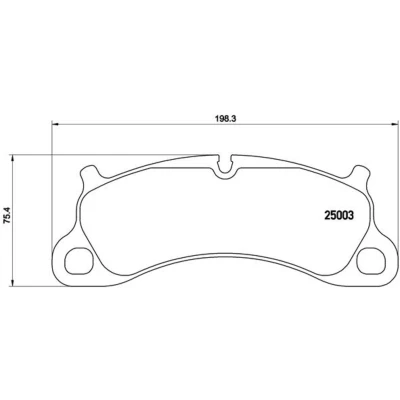 Imagem de BREMBO P 65 025 Jogo de pastilhas para travão disco preparado indicador aviso desgaste sem acessórios PORSCHE: 911 Cabrio