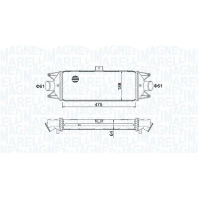 Imagem de MAGNETI MARELLI 351319204010 Intercooler