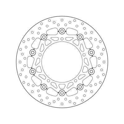 Imagem de BREMBO disco de travão Serie Oro à frente 298mm 5mm 5 perfurado, duas peças, flutuante 78B40831 Discos