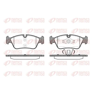 Imagem de REMSA 0384.60 Jogo de pastilhas para travão disco BMW: 3 Touring, 1 Hatchback, Sedan