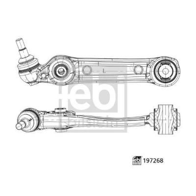 Imagem de FEBI BILSTEIN 197268 Braço de suspensão BMW: 5 Sedan