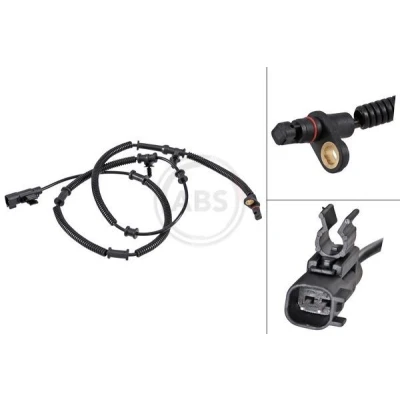 Imagem de A.B.S. 31823 Sensor de ABS activo 1240mm 1320mm 20mm preto
