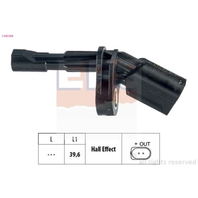 Imagem de FACET 21.0008 Sensor de ABS Made in Italy OE Equivalent VOLKSWAGEN: Passat B6 Variant, Scirocco III, Golf 6, AUDI: A3 Hatchback, Sportback