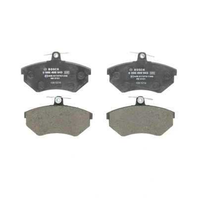 Imagem de BOSCH 0 986 460 943 Jogo de pastilhas para travão disco Baixo teor metálico SEAT: Ibiza 2, Córdoba I Sedan, Inca