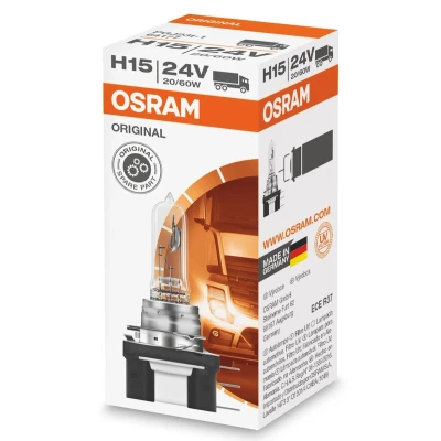 Imagem de OSRAM 64177 Lâmpada, farol de longo alcance H15 24V 60/20W 3200K Halogéneo