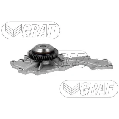 Imagem de GRAF PA1453 Bomba de água 50 com junta mecânico Aço 82,8 para accionamento da correia trapezoidal estriada OPEL: Vectra C Caravan, Sedan