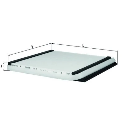 Imagem de MAHLE ORIGINAL LA 8 Filtro, ar do habitáculo Filtro de partículas 213,0mm 199, 195,0mm 19,5mm BMW: 5 Sedan, Touring, AUDI: A3 Hatchback