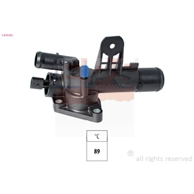 Imagem de EPS 1.879.925 Termóstato, líquido de refrigeração 89 com junta RENAULT: Kangoo I Express, MEGANE 2, CLIO 3, NISSAN: Qashqai / Qashqai+2