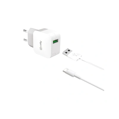 Imagem de Celly Pack Carregador Doméstico 4A e Cabo USB C Branco