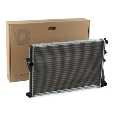Imagem de NISSENS 60648 Radiador, arrefecimento do motor Alumínio 650 438 32 Aletas de refrigeração unidas mecanicamente BMW: 5 Sedan, Touring, 7 endado,