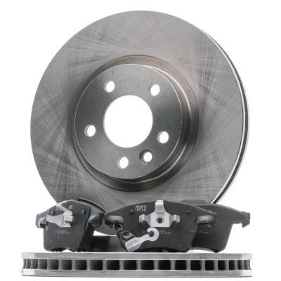 Imagem de MAPCO 47777 Kit de travões Eixo dianteiro ventilado com chapa anti ruído incl. contacto aviso desgaste