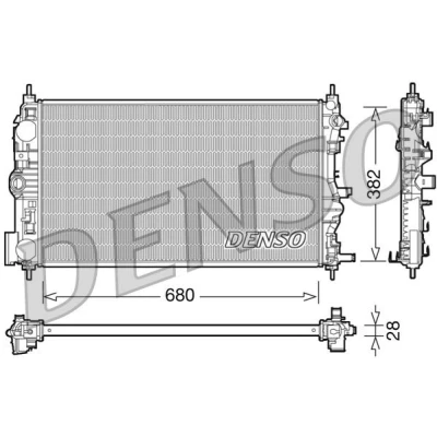 Imagem de DENSO DCN06006 Condensador sem secador R 134a