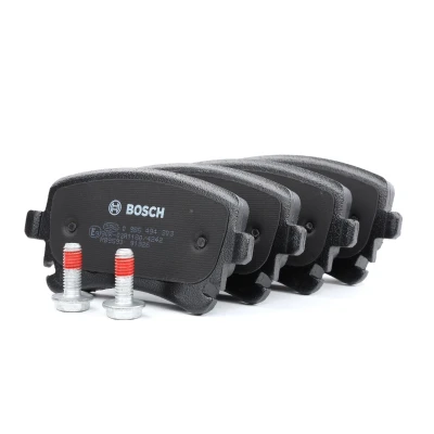 Imagem de BOSCH 0 986 494 303 Jogo de pastilhas para travão disco Baixo teor metálico com parafusos acessórios AUDI: A4 B6 Avant, Sedan