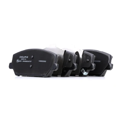 Imagem de DELPHI LP3403 Jogo de pastilhas para travão disco com avisador sonoro desgaste chapa anti ruído sem acessórios HYUNDAI: i30 III Hatchback
