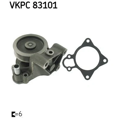 Imagem de SKF VKPC 83101 Bomba de água com juntas Plástico para accionamento da correia trapezoidal estriada FIAT: Ducato III Van, CITROËN: Jumper II Van
