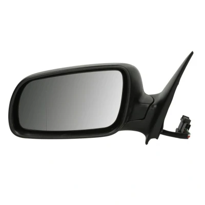 Imagem de espelho retrovisor Tyc 332 0016 esquerda preto não esférico, aquecível, caixa do grande, para regulação eléctrica dos espelhos