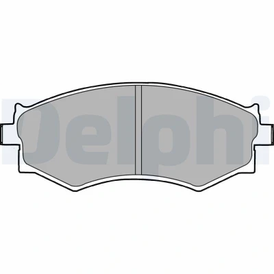 Imagem de DELPHI LP1228 Jogo de pastilhas para travão disco com avisador sonoro desgaste chapa anti ruído sem acessórios NISSAN: 200SX
