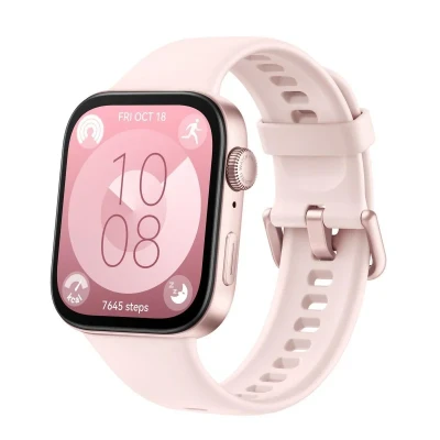 Imagem de Huawei Watch Fit 3 Cor De Rosa (Correia Silicone Rosa)