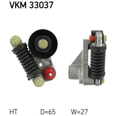 Imagem de SKF VKM 33037 Polia Tensora com material de fixação PEUGEOT: 206 Hatchback, SW, CITROËN: Xsara Coupe