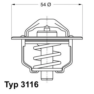 Imagem de Termóstato, líquido de refrigeração WAHLER 3116.82D