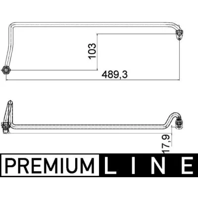Imagem de MAHLE ORIGINAL AHX 5 000P Tubo flexível do óleo
