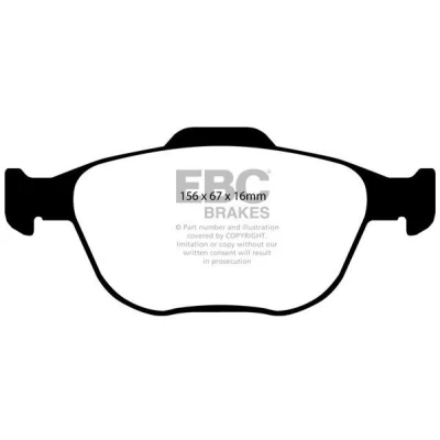 Imagem de EBC Brakes Jogo de pastilhas para travão disco Eixo dianteiro DP41641R FORD: Focus Mk1 Carrinha, Hatchback
