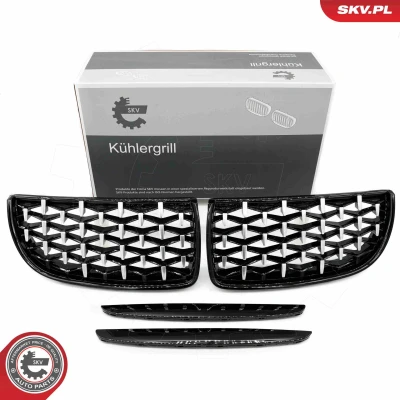 Imagem de ESEN SKV 66SKV094 Grelha de Radiador preto, prateado, brilhante BMW: 3 Touring, Sedan