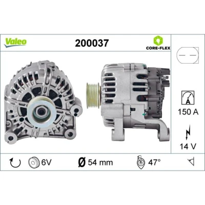 Imagem de VALEO 200037 Alternador 14V 150A BMW: 3 Sedan, Coupe, Touring